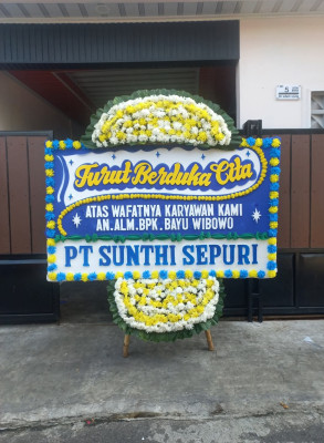 Papan Bunga Duka di Jakamulya