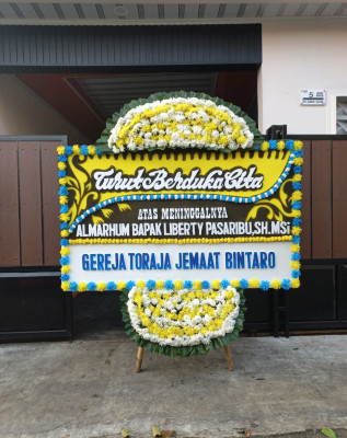 Papan Bunga Duka di Jakamulya